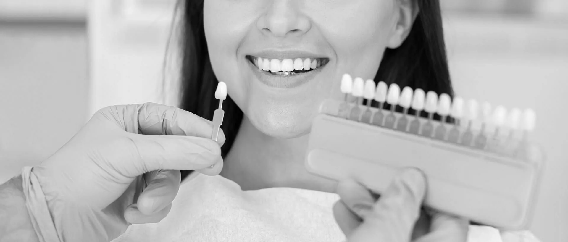 Mujer en una clínica dental