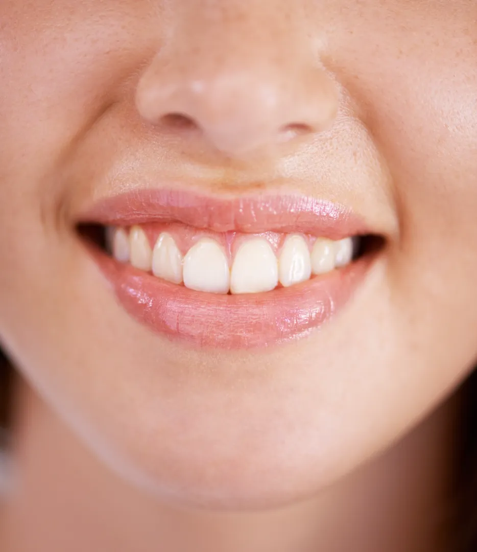 Mujer en una clínica dental